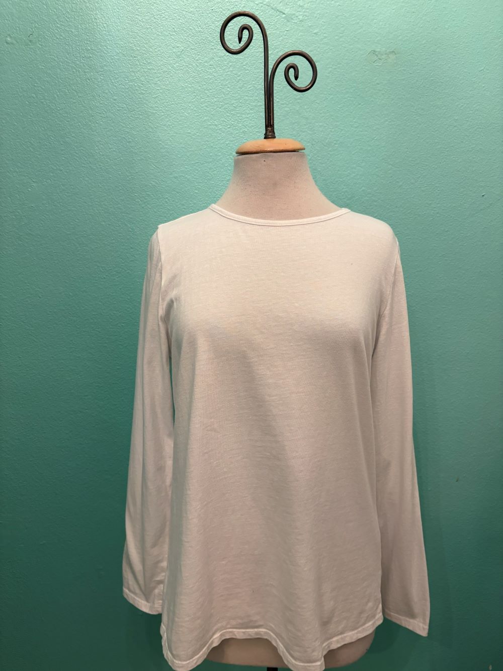 CLASSIC BOATNECK TEE-WHITE-COTTON LANI