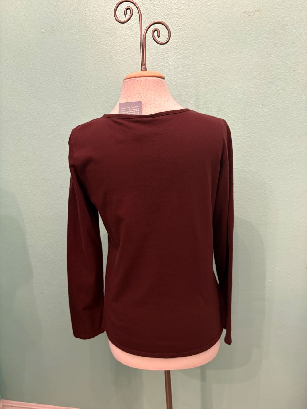 CLASSIC BOATNECK TEE-CHESTNUT-COTTON LANI
