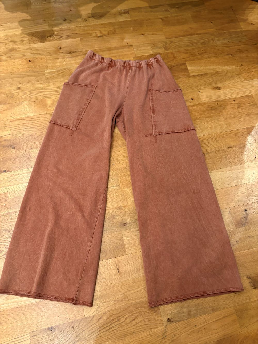 POCKET PANT-MINERAL CAMEL-COTTON LANI