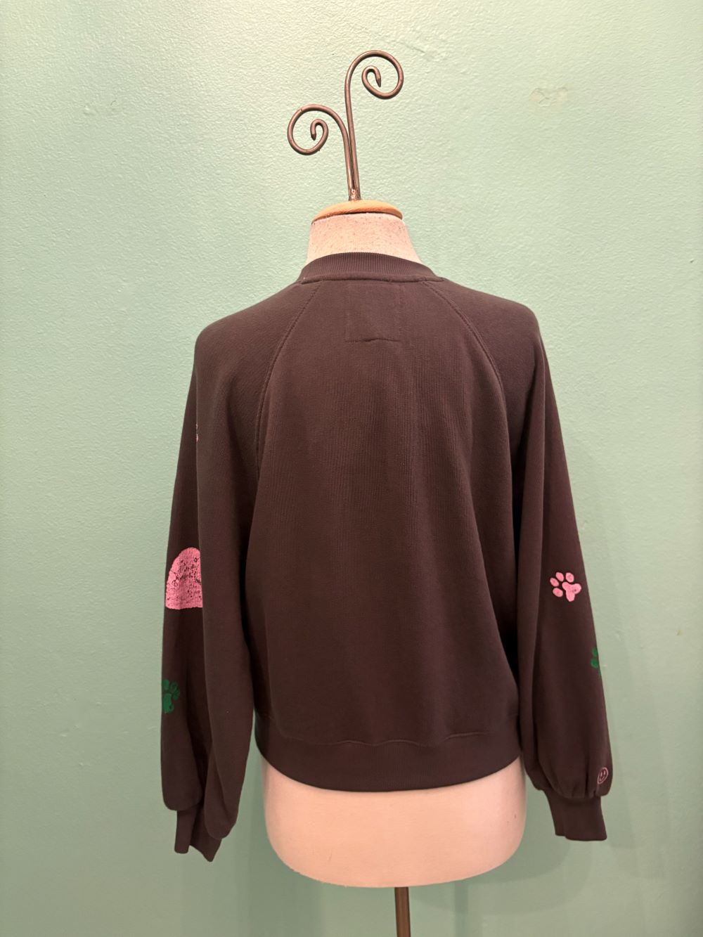 J'ADORE MON CHERI SWEATSHIRT-CHARCOAL-JUST MADISON