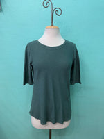 LIGHT WEIGHT ELBOW TEE-MYRTLE-CUT LOOSE