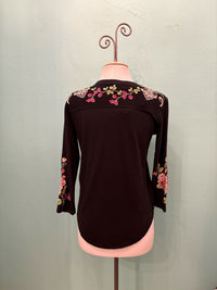MADDY CONTRAST SEAM HEM-BLACK-JOHNNY WAS