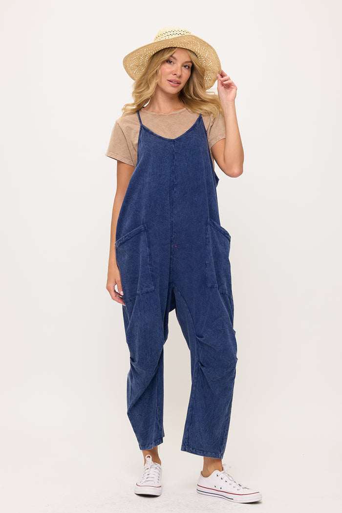 COTTON JUMPER-MINERAL INDIGO-COTTON LANI