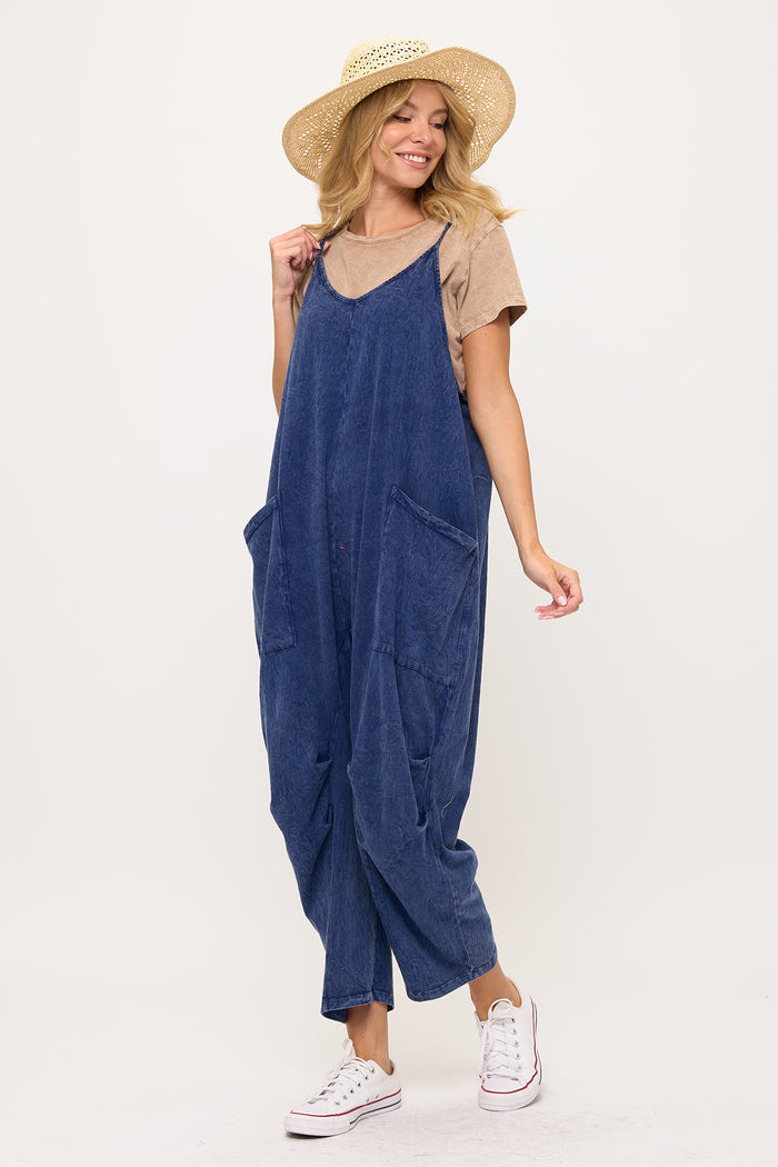 COTTON JUMPER-MINERAL INDIGO-COTTON LANI
