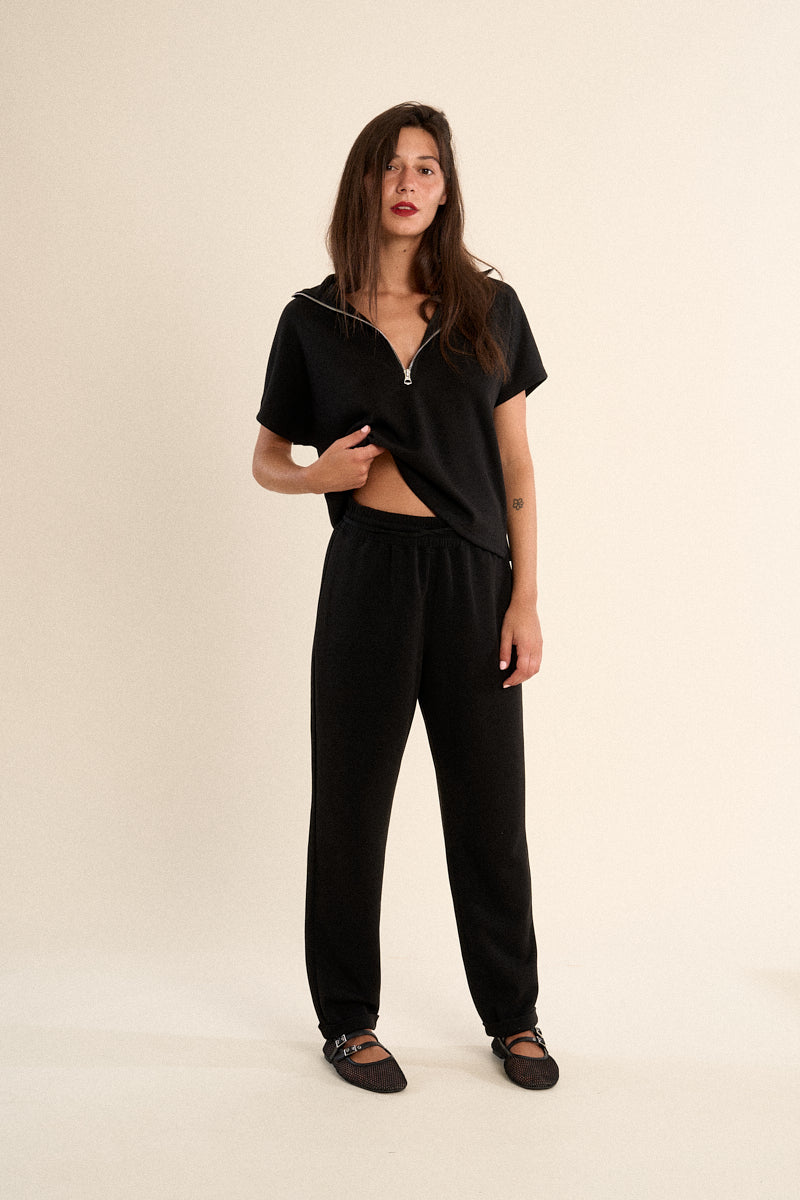 JACKIE STRAIGHT LEG PANT-BLACK-GABRIELLE BY MOLLY BRACKEN