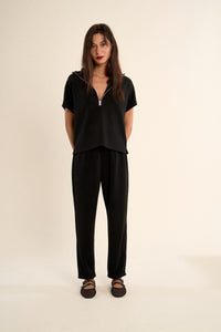 JACKIE STRAIGHT LEG PANT-BLACK-GABRIELLE BY MOLLY BRACKEN