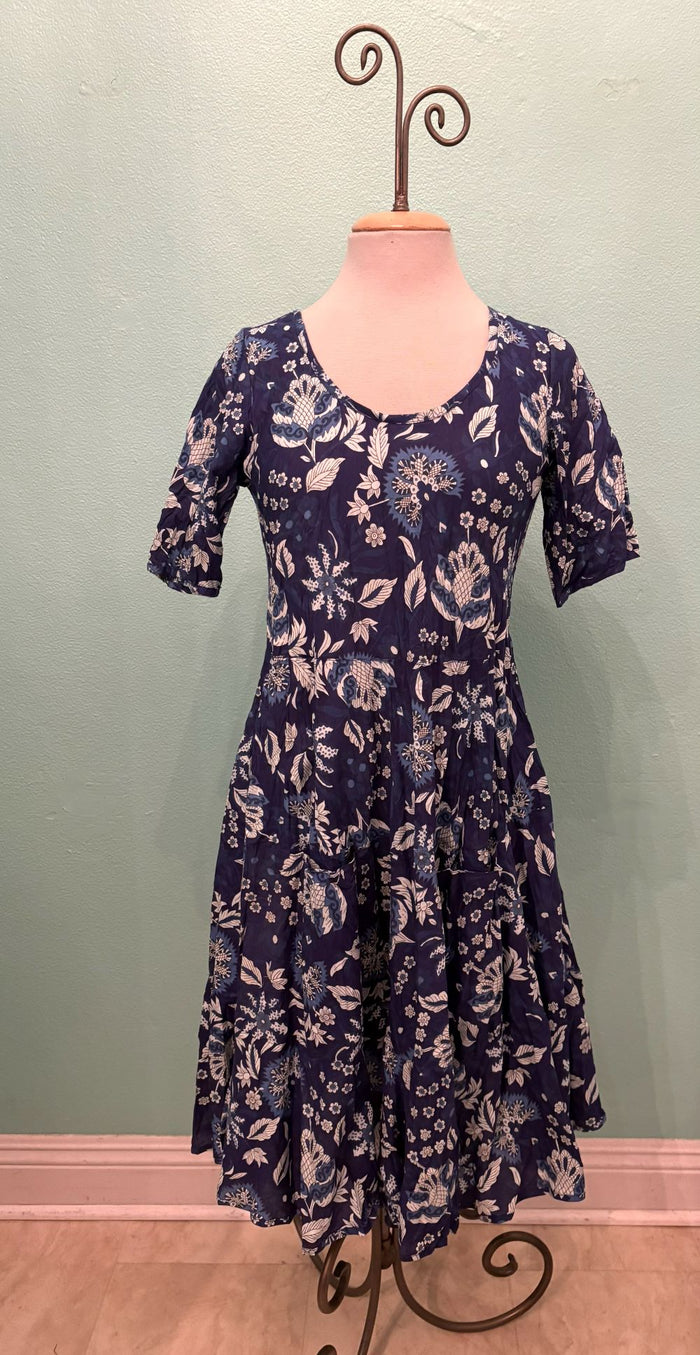 JESS DRESS-NAVY FLORAL-DRESS ADDICT
