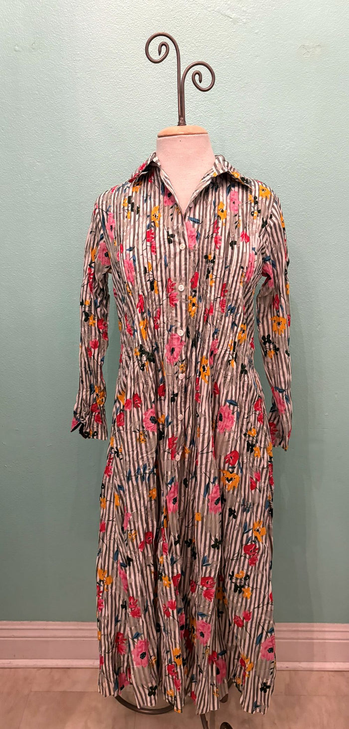 JOT DRESS-STRIPES & FLOWERS-DRESS ADDICT