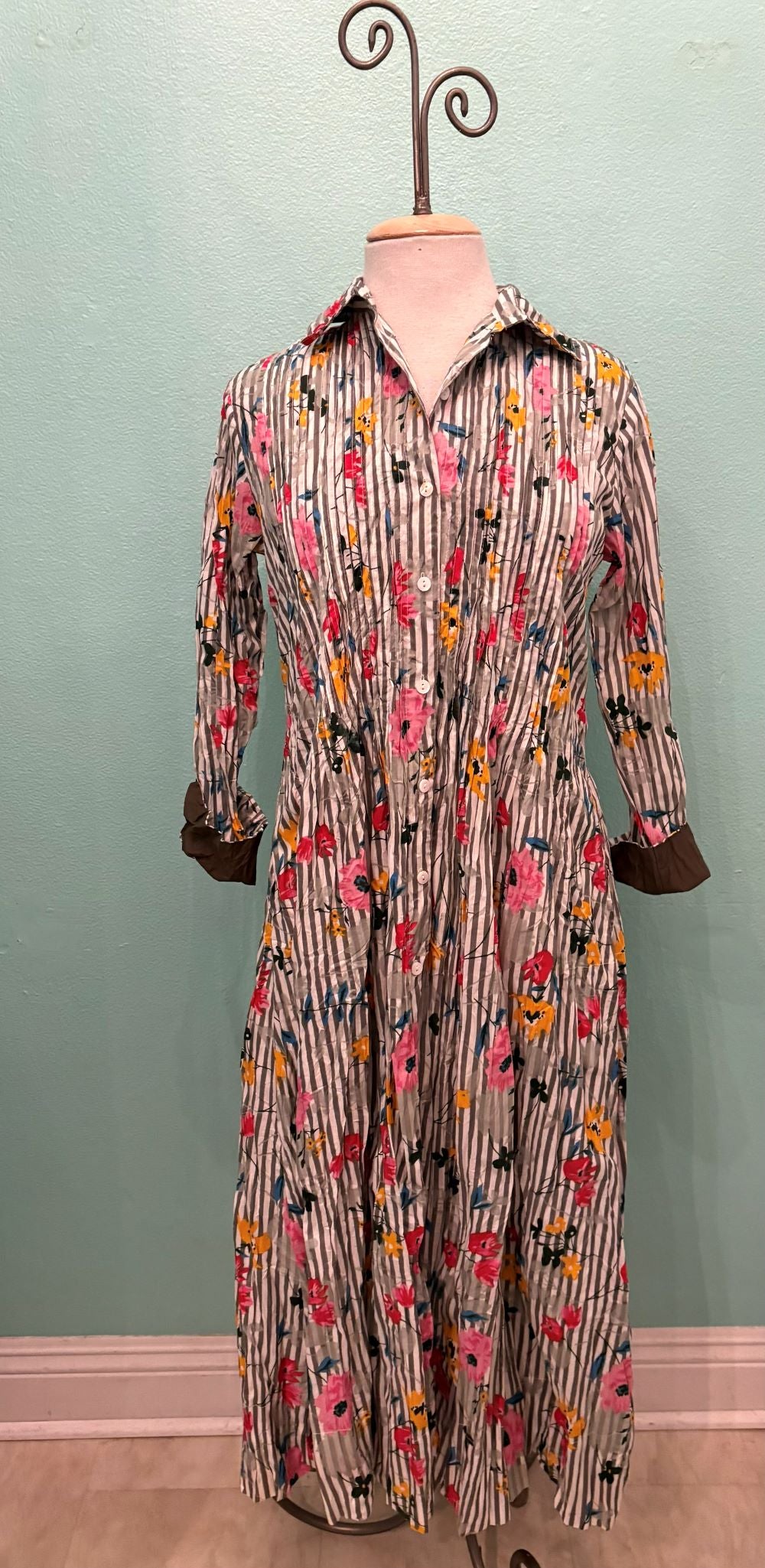 JOT DRESS-STRIPES & FLOWERS-DRESS ADDICT