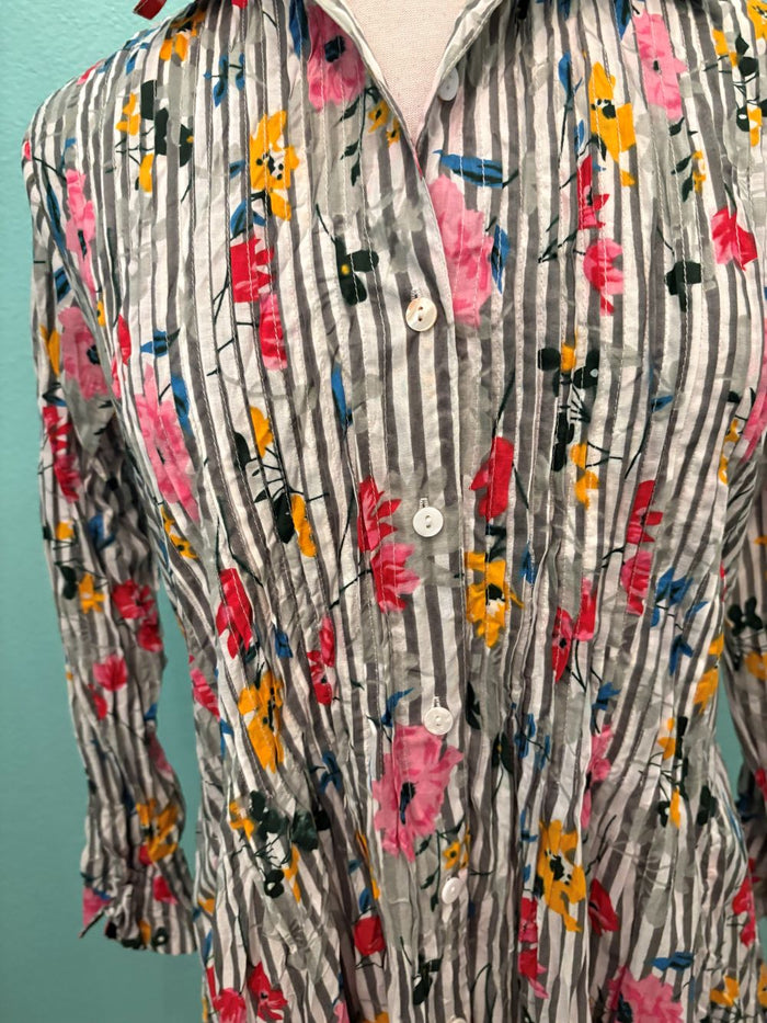 JOT DRESS-STRIPES & FLOWERS-DRESS ADDICT
