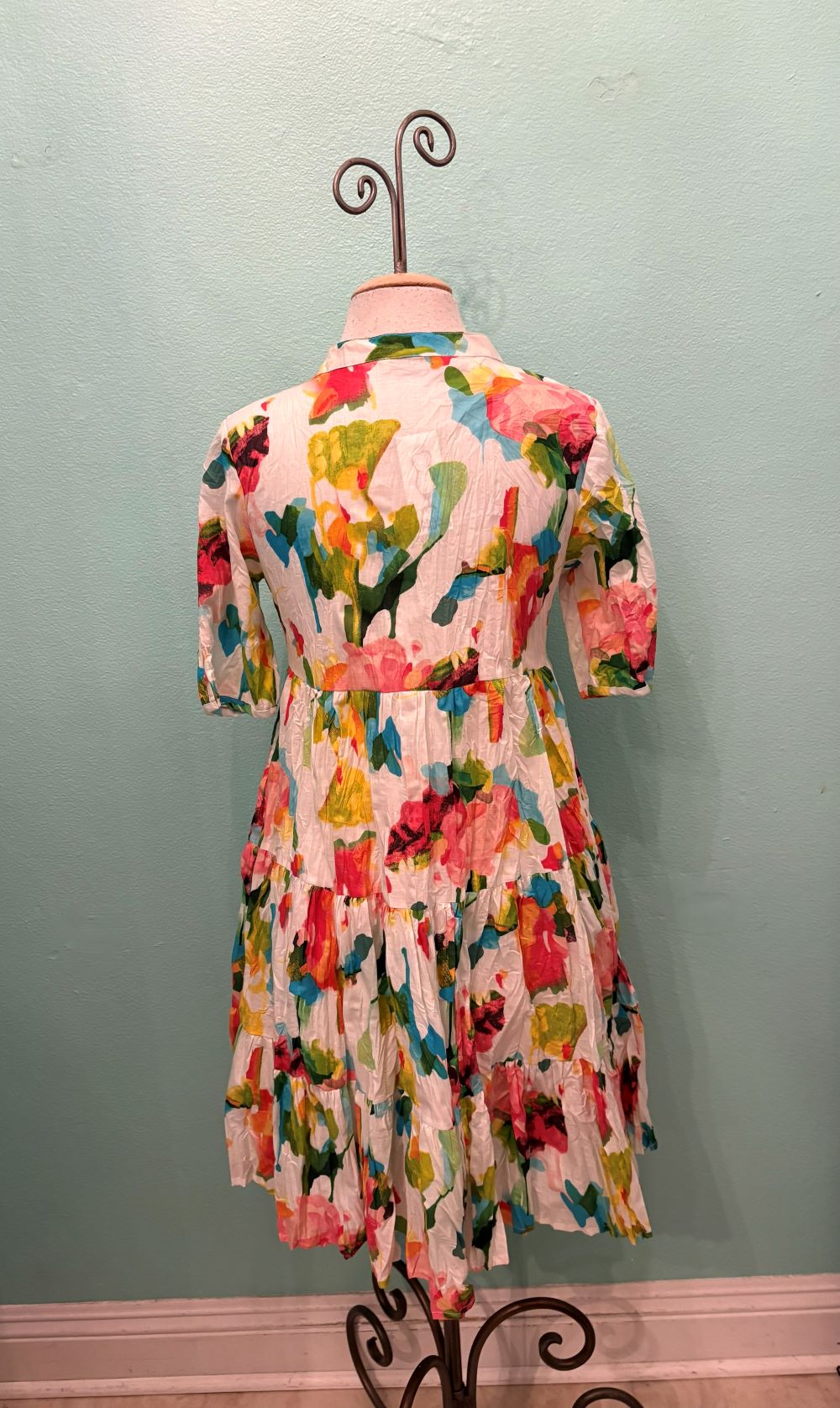 JULY DRESS-WATERCOLORS-DRESS ADDICT