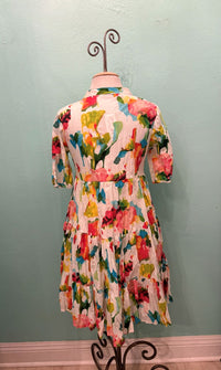 JULY DRESS-WATERCOLORS-DRESS ADDICT