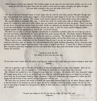 Vintage-inspired poetic essay about journey and creativity with handwritten quotes