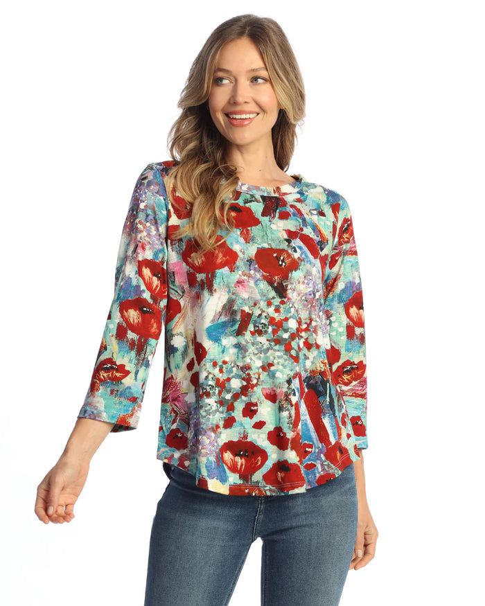 PRIMA COTTON MODAL ROUND NECK TOP-JESS AND JANE