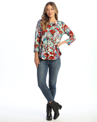 PRIMA COTTON MODAL ROUND NECK TOP-JESS AND JANE