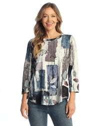 AURELIA COTTON MODAL ROUND NECK TOP-JESS AND JANE