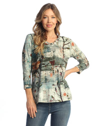 JASMINE COTTON V-NECK TOP-JESS AND JANE