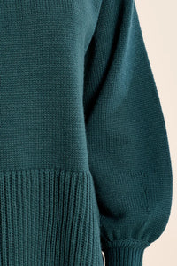 KNIT SWEATER RAGLAN SLEEVE-DUCK BLUE-MOLLY BRACKEN