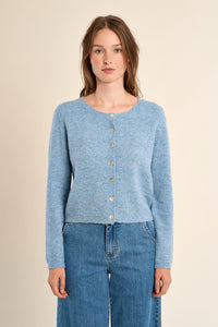 AVA KNIT CARDIGAN SWEATER-BLUE-MOLLY BRACKEN