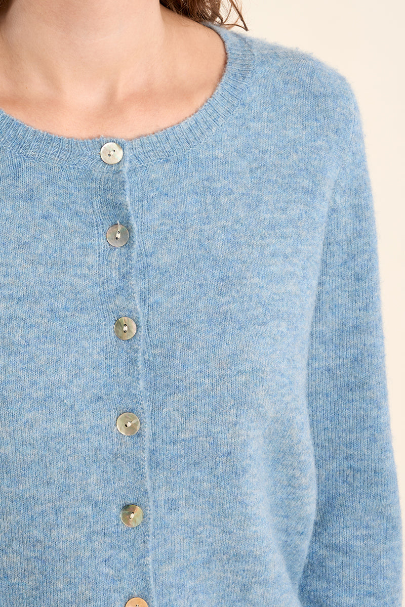 AVA KNIT CARDIGAN SWEATER-BLUE-MOLLY BRACKEN