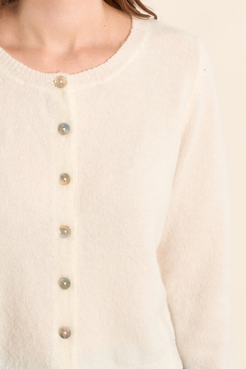 AVA KNIT CARDIGAN SWEATER-OFF WHITE-MOLLY BRACKEN