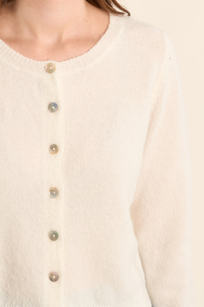 AVA KNIT CARDIGAN SWEATER-OFF WHITE-MOLLY BRACKEN