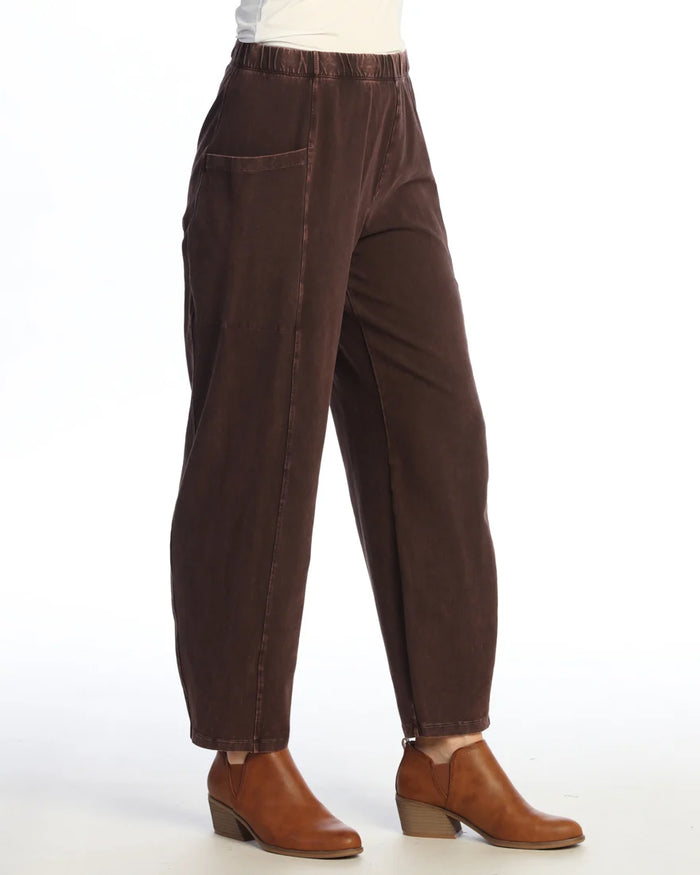 *BEST SELLER* PATCH POCKET COTTON PANT-ESPRESSO-JESS AND JANE