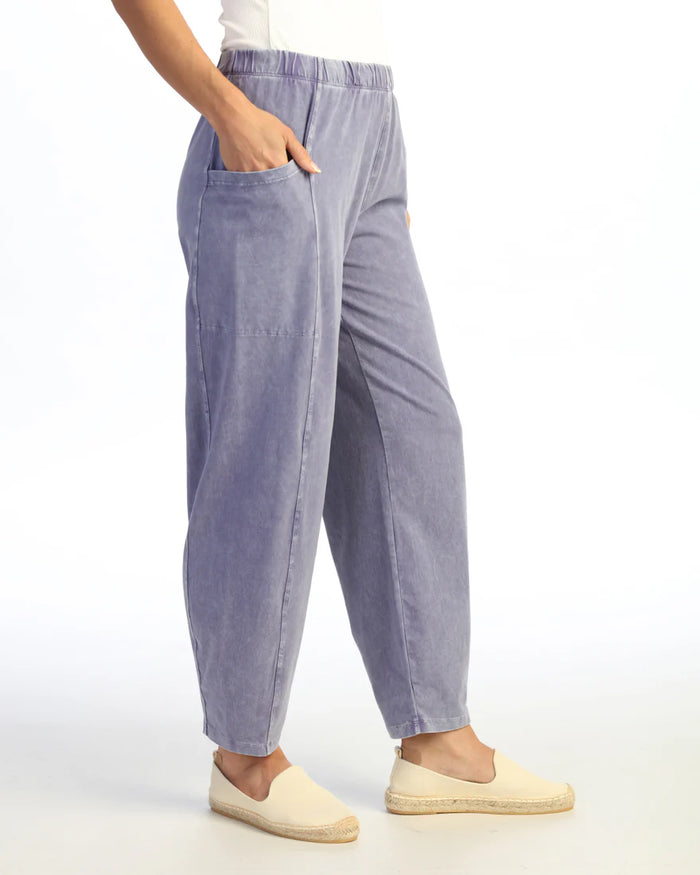 *BEST SELLER* PATCH POCKET COTTON PANT-VINTAGE BLUE-JESS AND JANE