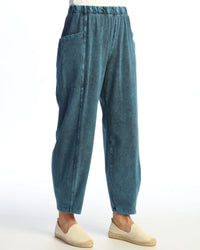 *BEST SELLER* PATCH POCKET COTTON PANT-SAPPHIRE-JESS AND JANE