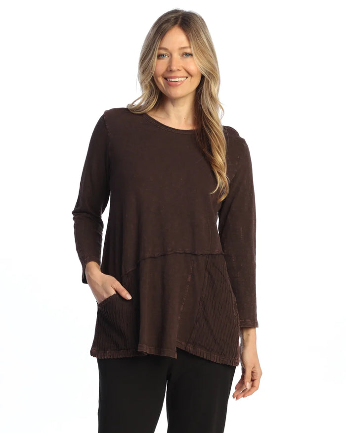 MINERAL TUNIC W/WAVE CONTRAST POCKETS-JESS AND JANE