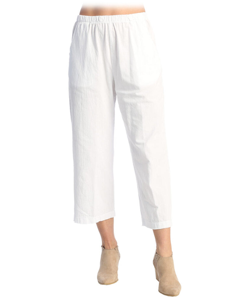 MINERAL WASH CRINKLE COTTON CROP PANT-WHITE-JESS AND JANE