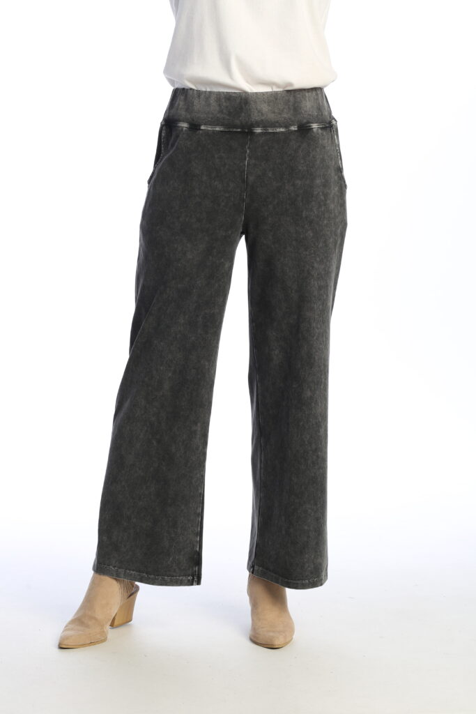 STRAIGHT YOGA COMFY COTTON PANT-MINERAL BLACK-JESS AND JANE