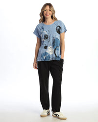 *BEST SELLER* PATCH POCKET COTTON PANT-JET BLACK-JESS AND JANE