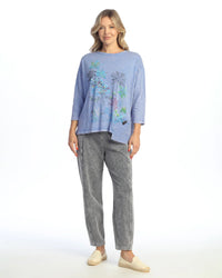 CARIBE 3/4 SLEEVE W/GAUZE POCKET-JESS AND JANE