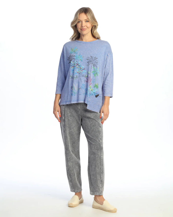 CARIBE 3/4 SLEEVE W/GAUZE POCKET-JESS AND JANE
