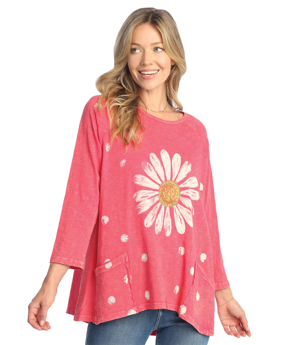 HAPPY DAYS COTTON PATCH POCKET TUNIC TOP-JESS AND JANE