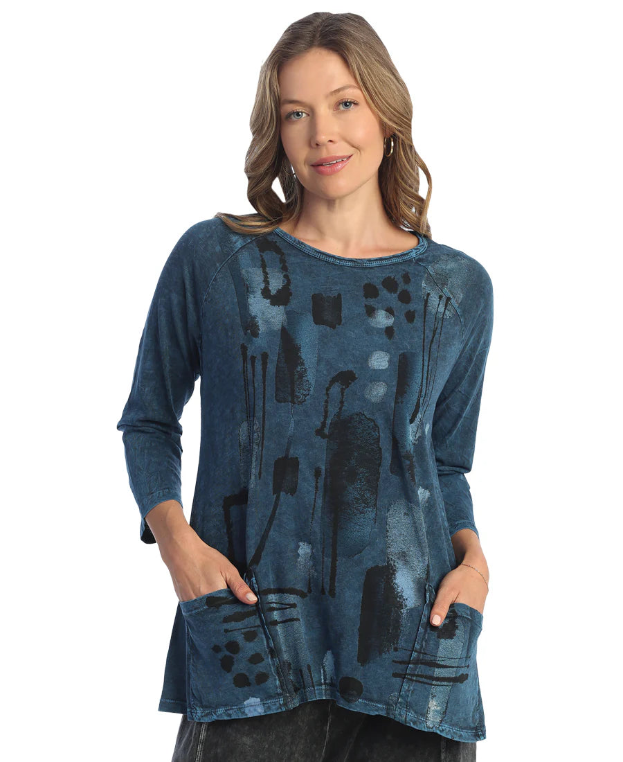 MAZE COTTON PATCH POCKET TUNIC TOP-JESS AND JANE