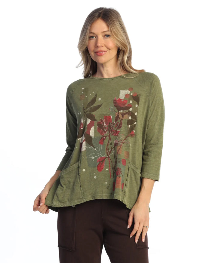 FERN COTTON PATCH POCKET TUNIC TOP-JESS AND JANE