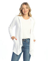 CASCADE THERMAL CARDIGAN W/POCKET-WHITE-JESS AND JANE