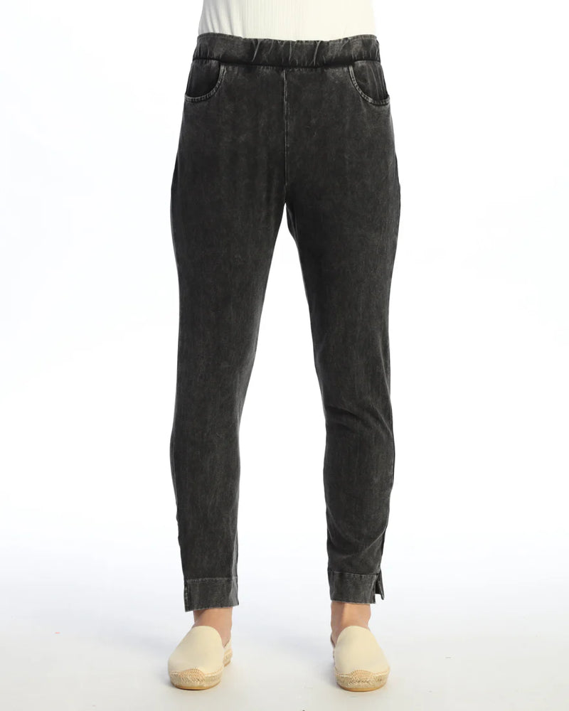 SLIM POCKET PANT-MINERAL BLACK-JESS AND JANE