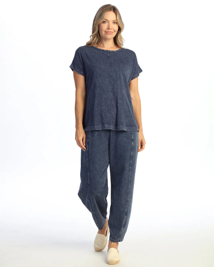 BOXY DOLMAN SLEEVE TEE-DENIM-JESS AND JANE