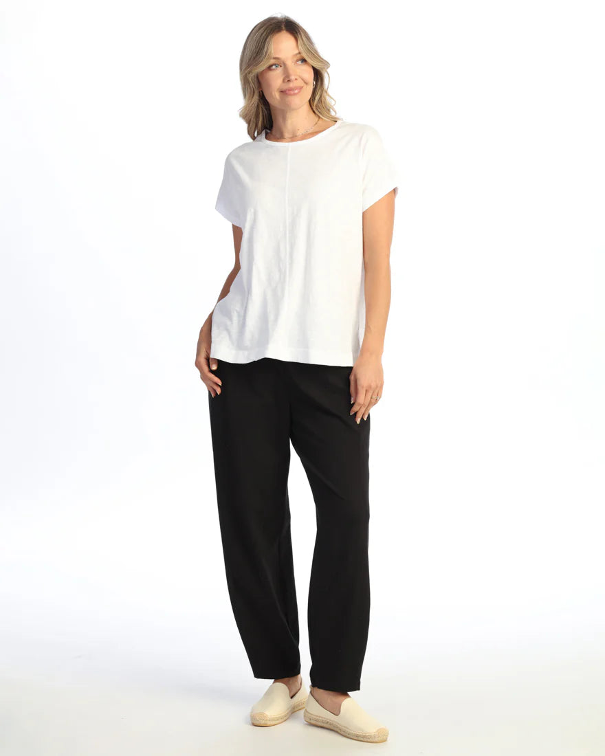 BOXY DOLMAN SLEEVE TEE-WHITE-JESS AND JANE