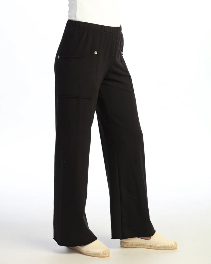 PATCH POCKET PANT-JET BLACK-JESS AND JANE