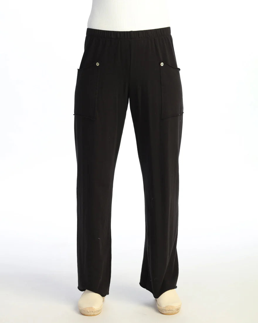 PATCH POCKET PANT-JET BLACK-JESS AND JANE