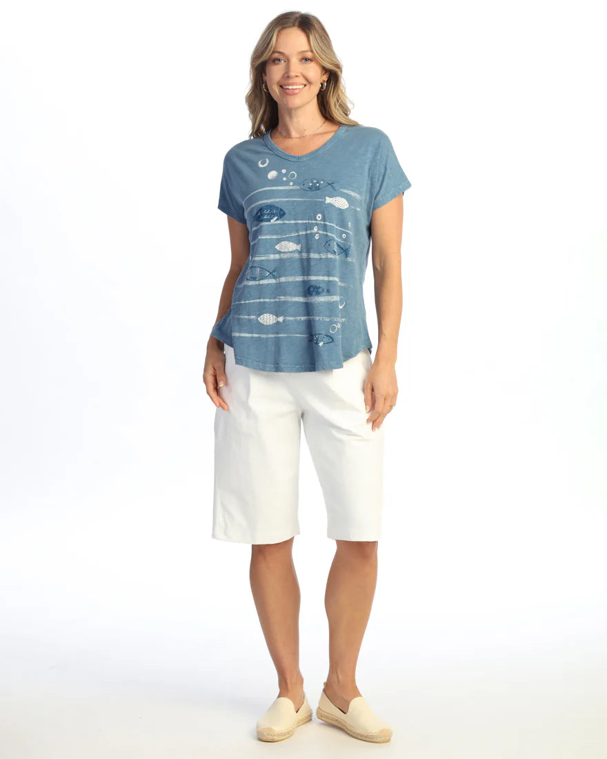 FIN FRIENDS S/S MINERAL TEE-JESS AND JANE