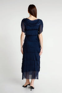 MIRIAM S/S RUFFLE DRESS-ONE SIZE-TEES BY TINA
