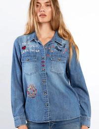 MORE MUSIC, LESS NOISE SHIRT-DENIM-BILLY T