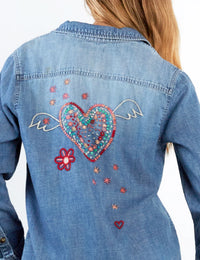MORE MUSIC, LESS NOISE SHIRT-DENIM-BILLY T