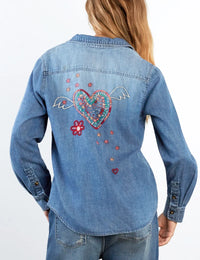 MORE MUSIC, LESS NOISE SHIRT-DENIM-BILLY T