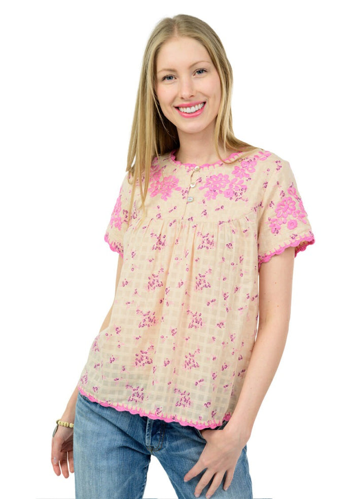 NORA EMBROIDERED BLOUSE-SISTER MARY